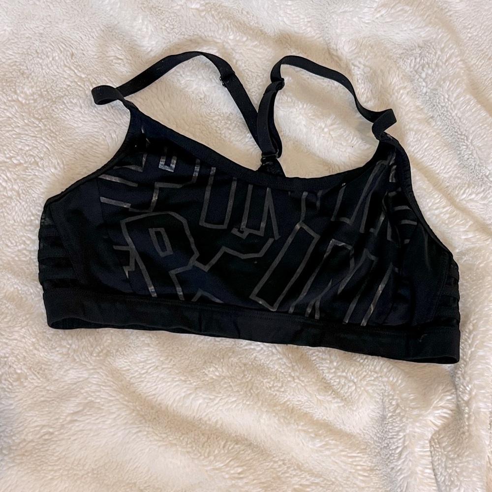 Pink sports bra